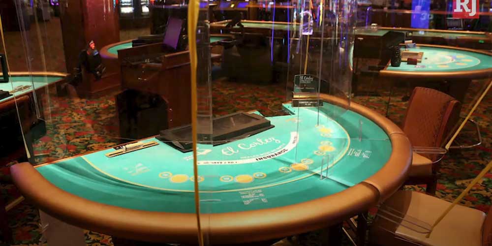 Screened Casino Table