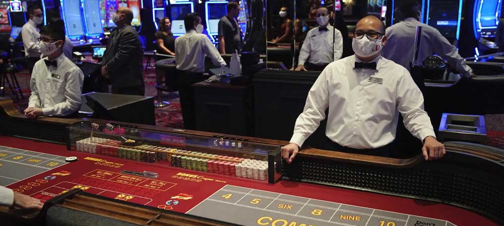 Masked Casino Workers